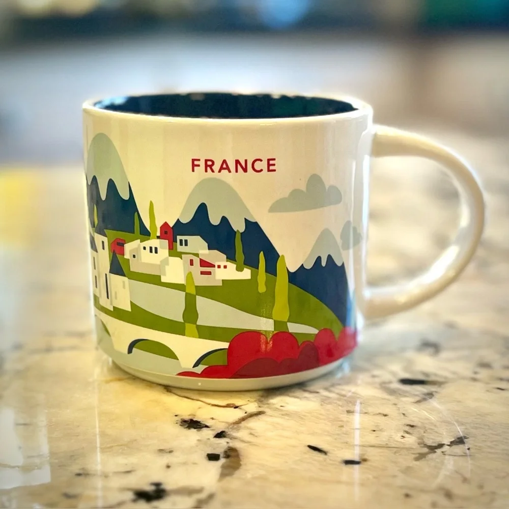 NIB Starbucks YAH series FRANCE Scenic Ceramic Mug collectible - Picture 1 of 7